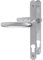 Hoppe et cie Ensemble de Porte-fenêtre Plaque étroite Atlanta 1530/300LMSGL HOPPE 195mm Argent F1 Clé i Entr.92 C.8-ép.68/77-3305037