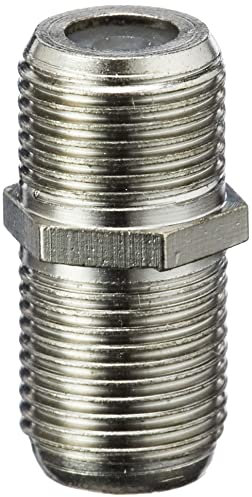 Metronic 438117 - Empalme/adaptador coaxial con toma F hembra, color gris
