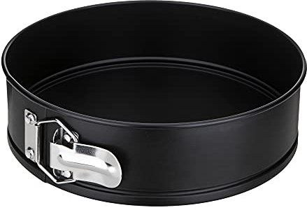 I-Cook 8-inch Non Stick Spring Form Cake Pan, Carbon, Multicolour