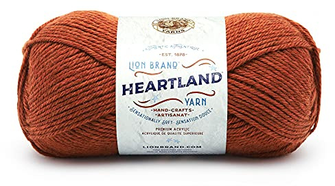 Lion Brand Yarn Heartland, Worsted-Weight Yarn for Knitting, Crochet, and Crafts, Yosemite, 1 Pack, Green (Midori)