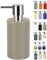 Spirella Liquid Soap Dispenser, Stoneware, Beige, 7 x 7 x 16 cm