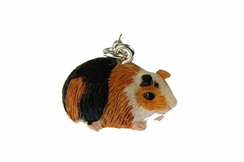 Miniblings Meerschweinchen Guinea Pig Charm Haustier Miniatur - Handmade Modeschmuck I Kettenanhänger versilbert - Bettelanhänger Bettelarmband - Anhänger für Armband