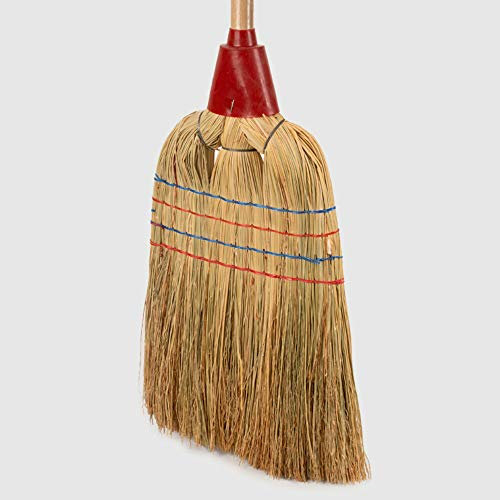 La Briantina Scopa, Saggina, Multicolore, Manico 90 cm