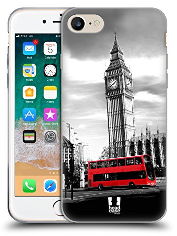 Head Case Designs Big Ben Tower of London Schönsten Orte Der Welt Set 2 Gel Handyhülle Hülle [Militärischer Schutzgrad] Kompatibel mit Apple iPhone 7/8 / SE 2020 & 2022