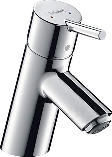 Hansgrohe Talis S Einhebel-Waschtischmischer, Niederdruck inkl. Ablaufgarnitur, verchromt, 32032000