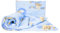 2 Stück Baby Kinder Quilt Bettdecke & Kissen Set 120x90 cm passend für Kleinkinderbett Muster 4