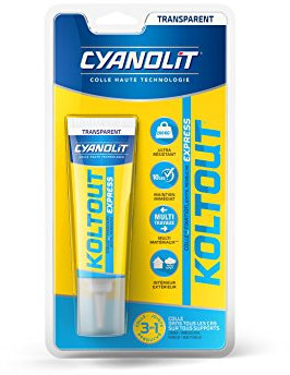 CYANOLIT 33300158 Transparent Express Blister Colle de fixation, Transparent
