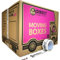 10 Strong Extra Large Cardboard Storage Packing Moving House Boxes with Carry Handles and Room List 66 Metres Fragile Tape 52cm x 52cm x 40cm