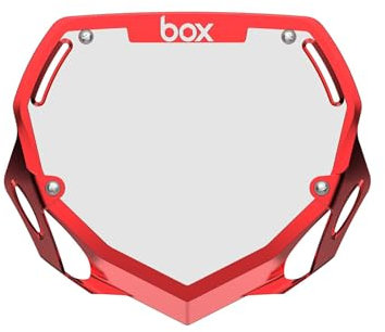 Box Zwei verchromte 3D-Fahrrad-Kennzeichen mit verstellbaren Riemen für Erwachsene, Mini, Strider, Plate Bikes, Fahrradteile, 100% Qualitätsgarantie, groß, Rot