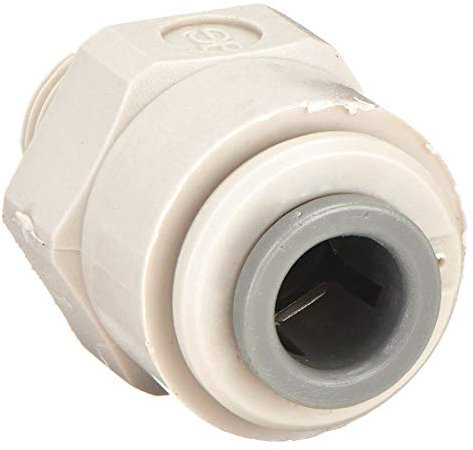 John Guest – 0,64 cm Außendurchmesser x 0,64 cm NPT Stecker STR Adapter – NPTF-Gewinde (Steckverschraubung, Imperial) – Packungsgröße:1 x 5