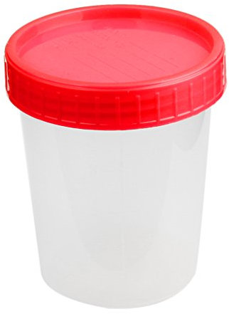 MagiDeal 120ml 4 Oz en Plastique Graduee Specimen Tasse Recipient Sterile W/Couvercle