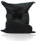 Kinzler S-10137/31 XXL Riesensitzsack, 140x180 cm, neue Styroporkügelchen, Sitzsack Outdoor Indoor, in vielen verschiedenen Farben, mit Innensack, schwarz