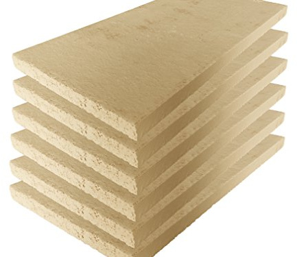 Panneaux réfractaires, chamotte pour four, qualité supérieure, 400 x 200 x 20 mm