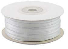 Creativery 91m Rolle Satinband 3mm (137 Silber) // Schleifenband einseitiges Hochzeit Taufe Deko Band Dekoband Geschenkband grau