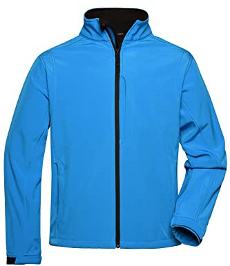 James & Nicholson Herren Softshell Jacke - Klassische Softshelljacke mit TPU Membran | Farbe: aqua | Grösse: XXL