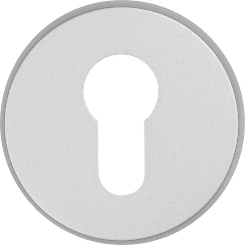 ABUS Tür-Schutzrosette RH410 - Leichtmetall, für Holztüren, Aluminium | Schützt herausragende Zylinder - durchgehend verschraubt, bohrsichere Schrauben, Stärke 11 mm, max. 3 mm Zylinderüberstand