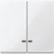 Schneider Electric Merten MEG3420-0319 Doppelwippe für Schalter mit Kontrollfenster, System M,Polarweiß glänzend, Made in Germany