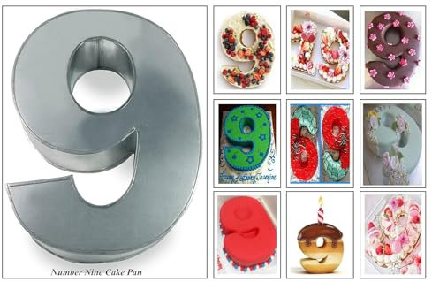 EUROTINS Petit nombre anniversaire mariage anniversaire moule à gâteau - 10x 8 (2,5 profondeur) (9)