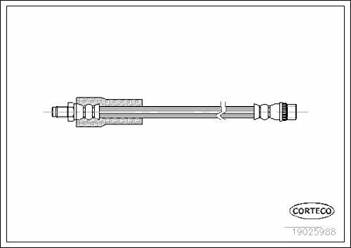 Corteco 19025988 Bremsschlauch vorne oben