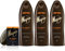 3 Flaschen Magno Classic Shower Gel 18.3oz/550ml mit Magno Seife Sektflöten.