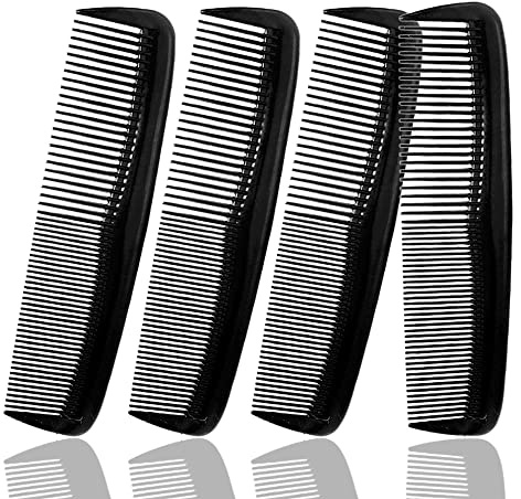 Soft 'N Style Hair Care 4-Pack Comb - Not Breakable - mens comb/fine tooth comb/peines para cabello