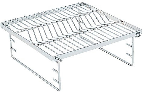 Snow Peak Kamin-Grillbrücke – langlebig Camping & Grillen – Edelstahl – 2,2 kg – klein