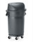 Abfalltonne mit Push Deckel & Rädern rund 120 Ltr HDPP grau ø63cm Höhe 102cm