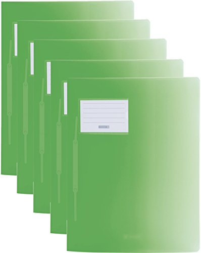 Baier & Schneider Schnellhefter FACT! Colour Code, Kunststoff, 240 x 313 mm (5er Pack, Grün)