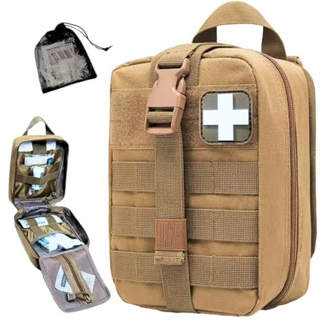 ORCA Tactical Rip-Away IFAK Trauma-Kit Tasche – Erste-Hilfe-Set Tasche, leer, Molle Medizinische Tasche, Militärqualität 600D Polyester, Dual YKK Reißverschlüsse, langlebig für EMT, Polizei