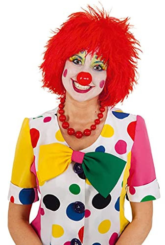Clowperuecke: Buntes Haar für Clowns, Farbe:Rot