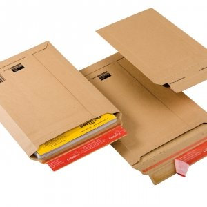 ColomPac CP 010.01 Versandtaschen 150x250 mm aus Wellpappe, braun - 100 Stück