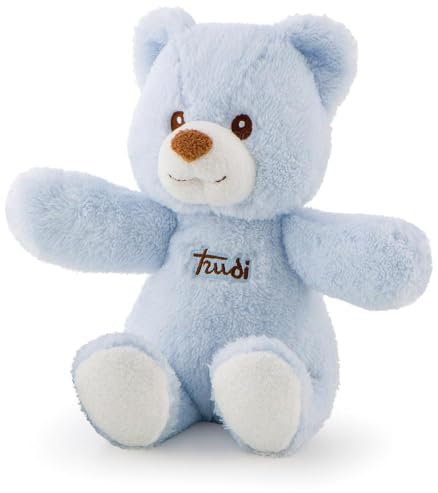 Trudi Bär Spieluhr Cremino Blau Plüschtiere und Doudou-Spieluhren für Babys. Baby-Teddybären für Kinder. Neugeborenengeschenk für die ersten Monate | 20x27x11cm Größe S | Baby Cremino | Modell 18125
