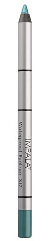 Impala - Cremiger Wasserfester Eyeliner | Definierte Kontur und Rauchiger Effekt | Dichte und Cremige Textur | Kräftige und Haltende Farbe | Leicht Aufzutragen | Farbe 317 Blaugrün