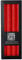 Bütic GmbH 4 Stearin Stabkerzen durchgefärbt 250mm x Ø 22mm - Marmorierte Kerzen mit rückstandsfreiem Abbrand, 10h Brenndauer, rußarm, geruchsneutral, Farbe:Rot