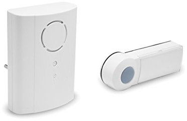 Extel - Carillon - Plug, Blanc, 36 sonneries, Bouton d'Appel IP44, Carillon Mobile, Par batterie ou par fil, Garantie 2 ans - 061006