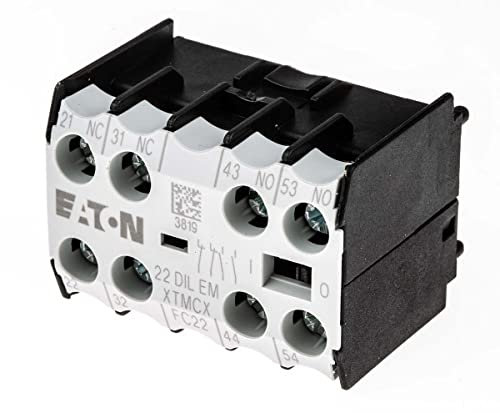 Eaton 010112 Interrupteur auxiliaire 2 contacts + 2 ouverts à monter avec raccord à vis