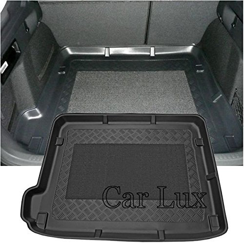 Car Lux AR01734 - Alfombra Bandeja Cubeta Protector cubre maletero con antideslizante para Citroen C4 desde 2010-