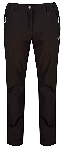 Regatta Damen Women's Geo II Softshell Walking Trousers Hose, Black, 14