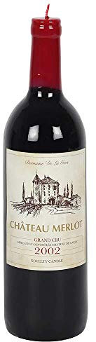 Chateau Merlot Wine Bottle Shaped Candle