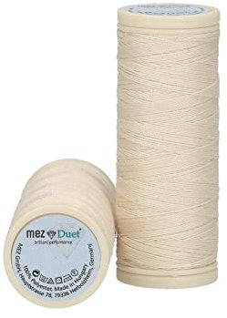 MEZ Duet Stärke 100 4644100-01033 beige Nähgarn, 100 % Polyester, 50m