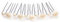 10tlg. Braut - Haarschmuck Set - Brauthaarschmuck | Set-2-S - Beige
