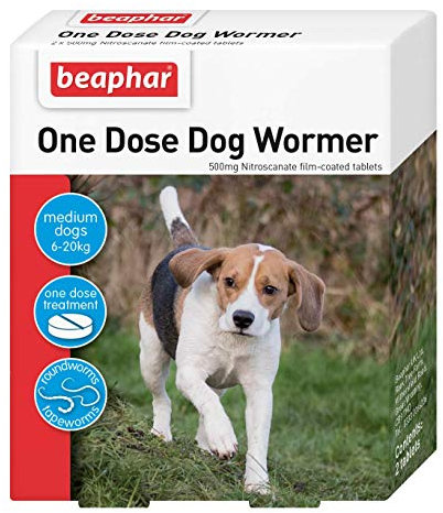 Beaphar One Dose Wormer for Medium Dogs 2pack