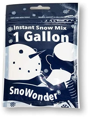 SnoWonder Instant Snow Fake Artificial Snow - Ideal for Making Cloud Slime, Mix Makes 4 Litres of Fake Snow