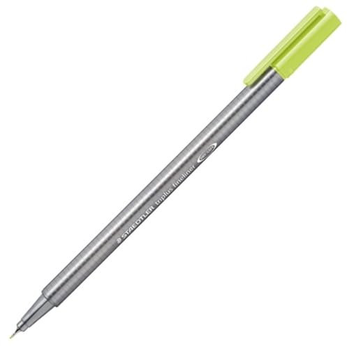 STAEDTLER – Triplus FineLiner 334 – Superfeine Filzspitze 0,3 mm Grün, grau