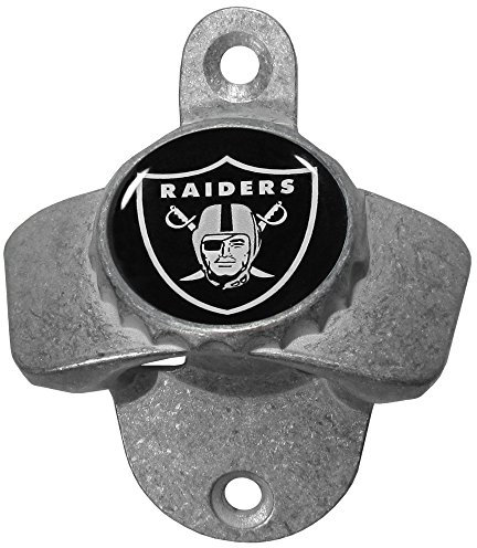 Siskiyou Sports NFL Oakland Raiders Wandflaschenöffner, Schwarz, Einheitsgröße (FWBO125)
