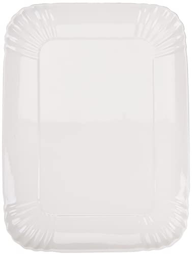 Seletti Bandeja, Porcelana, Blanco, 26 x 34 cm