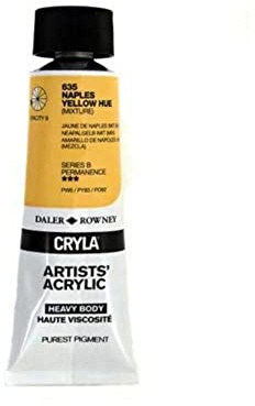 Daler-Rowney Cryla Acrylic 75 ml Naples Yellow Hue, Professional Artists