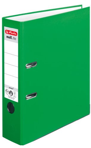 Herlitz 11053667 Ordner maX.file protect A4 (8 cm mit Einsteckrückenschild) hellgrün