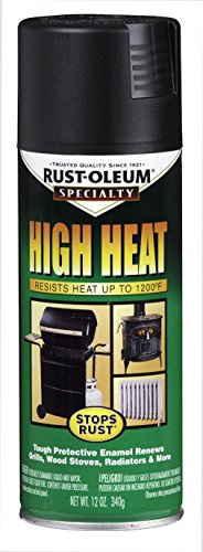 Black Heat Resistant BBQ Finish Spray Paint [Set of 6]