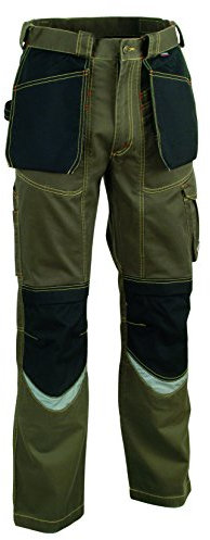 Cofra 40-00V015 - Pantaloni alla zuava da lavoro Bricklayer in Cordura, peso 290g/m², 40-00V01503-46